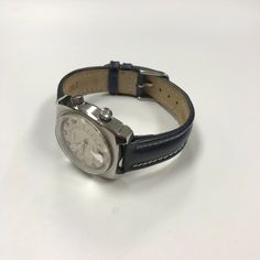 "PLEASE READ ENTIRE DESCRIPTION BEFORE PURCHASING d032 Vintage Original Wittnauer Alarm & Date Stainless Steel Men's Wrist Watch Pre-owned: Some scratches from normal wear, appropriate to its age. Face shows some discoloration. Please see photos for details. Watch is working and keeping time well. Watch is in great mechanical condition, all of our watches are tested for time by one of our watchmakers before being listed for sale. Specifics: *Wittnauer *Alarm and Magnified Date at 6 o'clock p Casual Watch Accessories With Subdials And Round Dial, Classic Adjustable Watch Accessories With Round Dial, Classic Adjustable Watch With Round Dial, Adjustable Business Watch Accessories, Adjustable Chronograph Watch With Round Dial, Classic Outdoor Watch Accessories With Leather Strap, Adjustable Analog Watch With Round Dial, Classic Outdoor Watch With Leather Strap, Classic Outdoor Watch Bands With Leather Strap