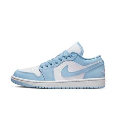 Style: Dc0774-141 Color: White/Ice Blue Gender: Womens Air Jordan 1 Low Women, Jordan 1 Low Women, Basketball Silhouette, Nike Retro, Limited Edition Sneakers, Sport Chic, Air Jordan 1 Low, Jordan 1 Low, Blue Nike