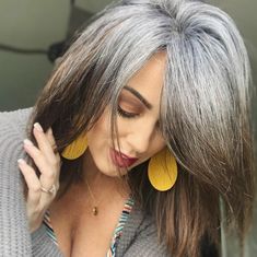 Gray Transition, Caring What Others Think, Hair Glamour, Start Loving Yourself, Live A Happy Life, Highlighted Hair, Going Grey