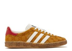 Adidas X Gucci Wmns Gazelle 'GG Monogram' - Gucci - 707868 UWV20 7162 - beige/brown Adidas X Gucci 2022, Adidas Gucci Gazelle, Monogram Gucci, Adidas Gazelle Outfit, Adidas X Gucci, Gucci X Adidas, Gucci Outfit, Adidas Gucci, Sneaker Ball