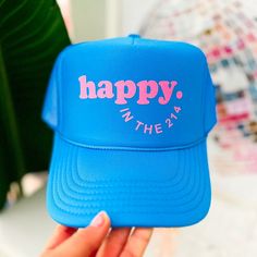 Looking for a way to add some personality to your outfit? Trucker hats are the perfect solution! With fun colors and embellishments, they'll help you stand out from the crowd. Plus, they're perfect for those days when you just can't be bothered to style your hair. Most importantly, they're super comfortable, so you can wear them all day long. Trendy Blue Trucker Hat, Blue Fun Snapback Hat For Summer, Fun Blue Snapback Hat For Summer, Playful Blue Trucker Hat For Summer, Playful Blue Summer Trucker Hat, Blue Fun Trucker Hat For Spring, Playful Blue Snapback Trucker Hat, Playful Blue Trucker Hat With Curved Brim, Fun Blue Trucker Hat