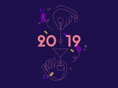 two hands reaching for each other in front of a purple background with the word'19 '