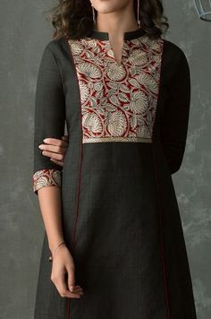 Neck Designs For Salwar, Salwar Neck Designs, New Kurti Designs, Kurta Patterns, Salwar Pattern, Latest Kurti