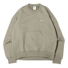 Men's Nike Lab Fleece Crew Solid Color Plush Stay Warm Sports Round Neck Pullover Olive Green DA0318-320 (Plush Fur) Dark Astetic, Nike Green Sweatshirt, Nike Green Crew Neck Sweatshirt, Mens Nike Crewneck, Green Vintage Nike Sweatshirt, Mens Crew Neck Sweater Nike, Green Nike Crew Neck T-shirt, Ropa Dark, Olive Green Hoodie