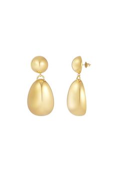 Introducing the Gold Classic Earrings - the epitome of timeless elegance. Crafted with a sleek, minimalist design, these earrings feature a polished gold finish that adds a touch of sophistication to any outfit. Made from hypoallergenic stainless steel, they are comfortable for all-day wear and suitable for sensitive ears. Perfect for both everyday elegance and special occasions, these earrings are a must-have in your jewelry collection. Treat yourself or give them as a perfect gift to someone s Minimalist Earrings With Shiny Finish For Formal Events, Minimalist Formal Earrings With Shiny Finish, Minimalist Earrings With Shiny Finish For Formal Occasions, Minimalist Metal Earrings With Shiny Finish, Modern Durable Teardrop Earrings For Formal Events, Modern Tarnish Resistant Teardrop Earrings For Formal Occasions, Minimalist Tarnish Resistant Teardrop Earrings For Formal Occasions, Minimalist Tarnish-resistant Teardrop Earrings For Formal Occasions, Sleek Gold Earrings For Pierced Ears