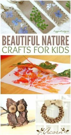 beautiful nature crafts for kids to make