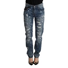 Discover The Seamless Blend Of Contemporary Style And Comfort With These Gorgeous, Brand New With Tags, 100% Authentic Skinny Denim Jeans. Perfect For Enhancing Your Ensemble With A Touch Of Elegance. With A Flattering Regular Fit And A Versatile Blue Color, These Jeans Offer Endless Styling Possibilities. Tailored In Italy, They Showcase Meticulous Craftsmanship Synonymous With High Fashion. Material: 100% Cotton Country Of Origin: It Color: Blue Fit: Regular Closure: Zipper And Button Addition Luxury Blue Bottoms With Five Pockets, Luxury Blue Denim Bottoms, Luxury Fitted Denim Bottoms, Designer Fitted Jeans, Designer Denim Blue Bottoms, Designer Fitted Jeans For Spring, Luxury Blue Jeans, Womens Wool Pants, Dolce And Gabbana Jeans