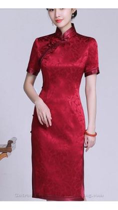 High end Real Silk Jacquard Weave Red Modified Chinese Cheongsam Dress With Slits Short Sleeve Slant Placket Retro Standing Collar

Product Code: 599503810181

Availability: In Stock

$126.00 Cheongsam Pattern, Chinese Clothing Traditional, Chinese Cheongsam Dress, Traditional Chinese Clothing, Chinese Cheongsam, Chinese Style Dress