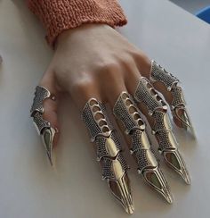 Claw Ring, Hand Accessories, Birth Chart, Hand Jewelry, Fantasy Jewelry, Fantasy Clothing, Character Outfits, Character Design Inspiration