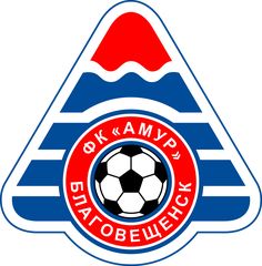 the logo for the soccer team is shown in red, white and blue with an image of a soccer ball on it