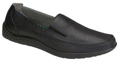 This slip-on is perfect for travel or relaxing on the weekends. SAS Flex™ technology makes this shoe light, flexible and airport friendly. Elastic side panels make it easy to slip these on and off. TRIPAD® Technology and Everbounce footbed cushion the three main pressure points of your foot while supporting the contours of the foot.
Heel Height: 1.50". This item features a removable footbed. Mens Slip On Loafers, Sas Shoes, Custom Made Shoes, Soft Shoes, Shoe Tree, Pressure Points, Sandals For Sale, Black Slip Ons, Classic Leather