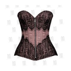 Brown/Black 3 Layer Overbust Corset With Eyelash Lace Overlay Indulge In The Luxurious Design Of This Brown And Black Overbust Corset, Featuring A Delicate Eyelash Lace Overlay And Trims That Add A Touch Of Elegance To Any Outfit. Crafted From High-Quality Brocade Fabric, This Corset Combines Strength With Style, Making It A Versatile Piece For Both Fashion And Function. Features: 3 Layer Construction: Offers Superior Support And Structure, Ensuring A Beautiful, Hourglass Silhouette. Eyelash Lac Corset Making, Hourglass Silhouette, Overbust Corset, Silver Zipper, Luxurious Design, Brocade Fabric, Lace Panelled, Lace Overlay, Cotton Twill