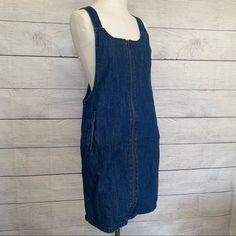 Forever 21 Denim Overall Dress Spring Cotton Denim Dress With Back Zipper, Denim Blue Denim Dress With Back Zipper, Denim Blue Dress With Back Zipper, Casual Denim Dress With Back Zipper, Blue Denim Dress With Back Zipper, Casual Medium Wash Denim Dress With Back Zipper, Casual Denim Blue Denim Dress With Back Zipper, Casual Denim Blue Dress With Back Zipper, Medium Wash Denim Dress With Back Zipper