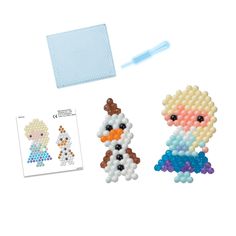 the bead kit includes two kits to make an adorable snowman and a penguin