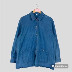 Vintage Rare BLUE Denim Chore Jacket Vintage Blue Workwear Jean Jacket Blue French Work Workers Jacket Full Button Unisex  CONDITION :- ✅GOODUSED CONDITION. ✅NO STAINS  ✅NO HOLE ITEM DESCRIPTION:- ✅SIZE: LARGE-XL ✅MATERIAL : COTTON ✅THIS USED & VINTAGE ITEMS, SO DON'T EXPECTED IT TO BE LIKE NEW CONDITION!! MEASUREMENT: ✅ARMPIT TO ARMPIT : 24 INCH ✅LENGHT NECK TO : 28 INCH  ✅SHOULDHER : 19 INCH ✅SLEEVE: 21 INCH PLEASE REFER PHOTO BEFORE ORDER √ALL MEASUREMENTS ARE TAKEN WITH THE GARMENT FLAT ON THE GROUND √WE SHIP BY POST VIA MALAYSIA INTERNATIONAL REGISTERED/SIGNED FOR WITH TRACKING NO. TRACKING NUMBER WILL BE GIVEN. √THE PARCEL WILL BE ARRIVE WITHIN 10-14 WORKING DAYS OR MORE DUE TO THE LOCATION & CUSTOMS CLEARINGS. √BUYER DON'T HESITATE TO ASK ME IF ANY INQUIRY ABOUT ITEM BEFORE PURCHASI Worker Jacket, Workwear Jeans, Chore Jacket, Jean Jacket, Blue Denim, Like New, Mens Jackets, Work Wear, Favorite Outfit