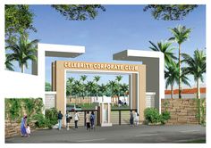 an artist's rendering of the entrance to celebrity corporate club, which will open in may