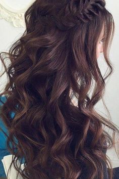 Braided Wedding Hair Ideas You Will Love ❤︎ Wedding planning ideas & inspiration. Wedding dresses, decor, and lots more. #weddingideas #wedding #bridal Braided Wedding Hair, Wedding Hair Ideas, Bridal Hair Half Up, Wedding Planning Ideas, Hair Half Up, Medium Long Hair, Peinados Fáciles Para Cabello Corto