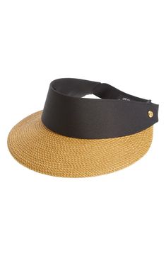 Eric Javits 'Squishee® Champ' Custom Fit Visor | Nordstrom Adjustable Straw Sun Hat With Structured Crown, Adjustable Structured Crown Straw Hat For Vacation, Adjustable Sun Hat With Structured Crown For Vacation, Adjustable Woven Hat With Structured Crown, Adjustable Structured Crown Sun Hat For Vacation, Casual Hat With Adjustable Structured Crown, Adjustable Structured Crown Hat For Vacation, Casual Adjustable Hat With Structured Crown, Adjustable Sun Hat With Uv Protection And Curved Visor