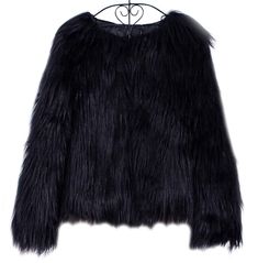 Full Fur Long Sleeve Collarless Jacket Short Fur Coat, Winter Faux Fur Coat, Santa Klaus, Womens Faux Fur Coat, Long Faux Fur Coat, Long Sleeve Outerwear, Retro Mode, Fur Coats Women, Fur Fashion