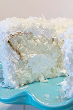 A coconut cloud cake stuffed and frosted with seven minute frosting and sprinkled all over with coconut. Recipes To Use Up Cream, Coconut Cloud, Cloud Cake, Coconut Cake Recipe, Coconut Desserts, Best Cake Recipes, Delicious Cake Recipes, A Piece Of Cake, Sweet Breads