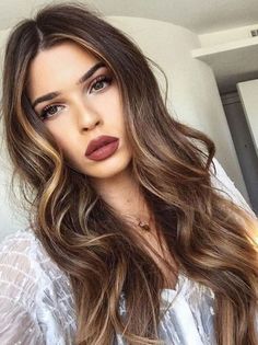 Brown Hair Balayage, Ombré Hair, Long Brown Hair, Trendy Hair Color, Balayage Highlights, Long Wigs, Cool Hair Color, Hair Envy, Light Brown Hair