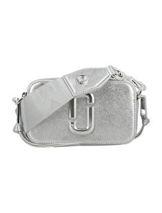 040 MARC JACOBS THE SNAPSHOT BAG Tas Lv, Snapshot Bag, Bag Silver, Webbing Strap, Marc Jacobs Bag, Cow Leather, Mini Bag, Camera Bag, Marc Jacobs