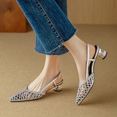 Heels Slingback, Kitten Heel Pumps, Slingback Shoes, Pump Shoes, Comfortable Shoes, Block Heels, Rubber Sole, Kitten Heels, Heel Height