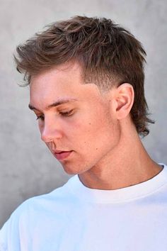 Euro Hawk Haircut, Classy Mullet, Short Mullet Haircut Men, Faded Mohawk Boys, Trendy Mullet, Temp Fade, Popular Boys Haircuts, Modern Mullet Haircut, Baseball Haircuts