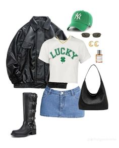 Fitspo for Saint Patrick’s Day. College Day Party Outfit, Halloween Costume Party Themes, St Pattys Party, Tyler The Creator Outfits, Sant Patrick, European Outfits