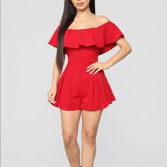 Nwt Smoke Free Home, Brand New Off Shoulder Romper, Great Material Red Trendy Jumpsuits And Rompers For Party, Trendy Red Jumpsuits And Rompers For Party, Red Trendy Party Jumpsuits And Rompers, Trendy Red Jumpsuit For Party, Flirty Red Jumpsuits And Rompers For Summer, Red High-waisted Jumpsuits And Rompers For Summer, Casual Red Jumpsuits And Rompers For Party, Casual Red High Waist Jumpsuits And Rompers, Casual Red Jumpsuit For Date Night