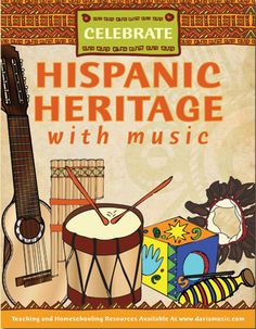 List of FREE music resources for Hispanic Heritage Month, including craft activities and coloring pages from Argentina, Bolivia, Chile, Columbia, Cuba, Ecuador, Mexico, Peru, Puerto Rico and Spain. Hispanic Heritage Month Crafts For Kids, Musical Crafts, Multicultural Crafts, Hispanic Heritage Month Activities, Preschool Garden, Music Lessons For Kids, Free Songs