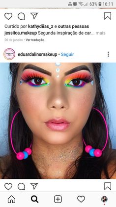 Neon Party Outfits, Sleek Makeup, Creative Eye Makeup, Creative Eye, Neon Party, Coldplay, Girls Makeup, Maquillaje De Ojos, Makeup Nails