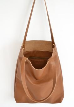 Simple BROWN LEATHER Tote Bag Pebbled Leather Laptop Bag Italian Brown Leather Tote - MADRID Cognac Textured Leather Bag For On-the-go, Everyday Cognac Leather Bucket Bag, Cognac Soft Leather Hobo Bag For Everyday, Everyday Cognac Soft Leather Satchel, Leather Hobo Bag With Leather Handles For Everyday, Everyday Cognac Textured Leather Bag, Everyday Cognac Hobo Bag With Leather Lining, Pebbled Leather Double Handle Shopping Bags, Everyday Cognac Shoulder Bag With Smooth Grain