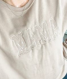 Cream Letter Print Sweatshirt For Loungewear, Cream Crew Neck Sweatshirt With Letter Embroidery, Casual Cream Sweatshirt With Letter Embroidery, Cream Tops With Letter Embroidery For Fall, Casual Cream Sweater With Embroidered Logo, Casual Cream Sweatshirt With Embroidered Logo, Cream Long Sleeve Sweatshirt With Embroidered Text, Cozy Long Sleeve Tops With Letter Embroidery, Cream Long Sleeve Sweater With Letter Embroidery