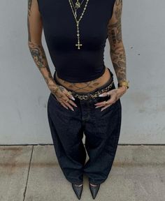 Fashion Fits, Streetwear Outfit, Types Of Fashion Styles, Tattoos And Piercings, Look Fashion