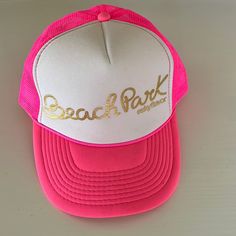 Eskyflavor Custom Hat Beach Park Color- Hot Pink And White Adjustable Never Worn Hat Business, Beach Park, Country Concerts, Country Concert, Custom Hats, Pink And White, Nashville, Pink White, Trucker Hat