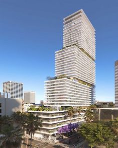 an artist's rendering of the proposed tower in miami