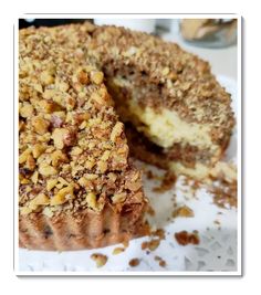 a piece of cake on a plate with one slice cut out and ready to be eaten