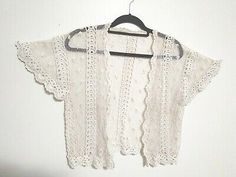 Needle Lace, Open Cardigan, Other Woman, Brands Outlet, Vintage Ladies, Vintage Outfits, Womens Shorts, Lace, Things To Sell