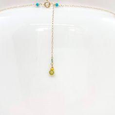 "Wire, Chain & Clasp: 14k Gold Pendant Length: 35mm Beads: Antique Italian Glass (approx. 0.5mm to 1mm) Necklace Length: approx. 16.25\" Backdrop: Turmaline, Freshwater Pearl & Turquoise Backdrop Length: approx. 2\" *Made to order (allow 5-7 days) -------------------------------------------------- Let me know if you have any questions! About Debbie De la Cueva Jewelry: Debbie De la Cueva has over 27 years of experience in the jewelry business. Every piece is personally designed and handm Turquoise Briolette Gemstone Bead Necklaces, Chrysoprase Gemstone Jewelry With Round Beads, Green Round Jewelry With Tiny Beads, Green Jewelry With Tiny Beads, Green Turquoise Beaded Necklace As Gift, Green Birthstone Round Bead Jewelry, Strung Beads, Gold Bracelet Chain, Gold Chain Necklace