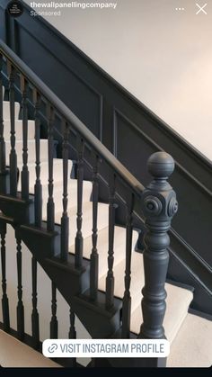 the stairs are painted black and white