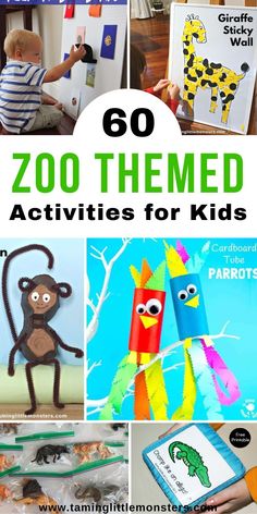 zoo themed activities for kids to do at home