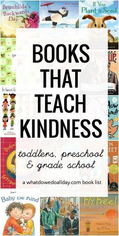 books that teach children, preschool and grade school with the title'books that teach kindness '