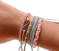 Casual Friendship Bracelets For Festival, Pink Braided Bracelets For Festival, Casual Pink Beaded Bracelets For Festivals, Casual Resizable Friendship Bracelets For Summer, Casual Pink Adjustable Braided Bracelets, Casual Pink Adjustable Braided Bracelet, Casual Adjustable Pink Braided Bracelet, Pink Adjustable Braided Bracelet, Casual Summer Braided Friendship Bracelets