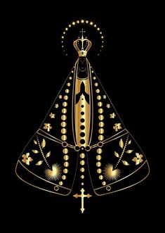 a golden dress with beads and a crown on it, in the dark royalty illustration