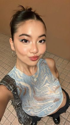 Steph Hui, Stone Palette, Inner Corner Highlight, Contour Wand, Mac Lip Liner, Roller Lash Mascara, Roller Lash, Flawless Filter, Asian Makeup Looks