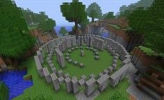 Stonehenge Minecraft Project: Minecraft Stone Henge, Minecraft Stonehenge, Minecraft Statues, Minecraft Wall, All Minecraft, Minecraft Medieval, Minecraft Plans