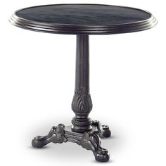 Iron Tea Table, Black Marble-Furniture - Accent Tables-High Fashion Home Classic Parisian Style, Table Black, Nyc Apartment, Breakfast Table, High Fashion Home, Table Ideas, Tea Table, Modern Aesthetic, Black Marble