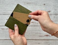 We created this one to show our appreciation to all small businesses out there! Who said you can't mean business and be sustainable at the same time? Tiradia's Eco Card Holder got you covered! It's ethically handcrafted in Porto, Portugal, sustainable and vegan. It can hold up to 20 business cards (10 each side). It is slim enough that you can store it in your front pocket or wallet. It is very lightweight, soft, durable and an amazing alternative to animal leather. The best part? Not only you c Green Rfid Blocking Card Holder Gift, Green Bifold Card Holder As Gift, Green Trifold Wallet With Rfid Blocking As Gift, Bifold Card Holder With Interior Slots As Gift, Green Trifold Wallet With Card Slots As Gift, Green Trifold Wallet With Interior Card Slots As Gift, Cardholder Wallet, Business Card Cases, Great Gifts For Men