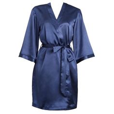 New! Dark Blue Satin Robe. Satin Construction. Wrap Front Tie Waist. Mini Length. Relaxed Fit. Size S/M. Similar Style To Brands Like: Reformation, Bhldn, Anthropologie, For Love & Lemons, Free People, Rouje, Gimaguas, Paloma Wool And Lisa Says Gah! Fancy Robes, Satin Bridal Robe, Pretty Robes, Blue Satin Dress, Silk Robes, Bridesmaid Dressing Gowns, Bridal Robe, Lisa Says Gah, Paloma Wool